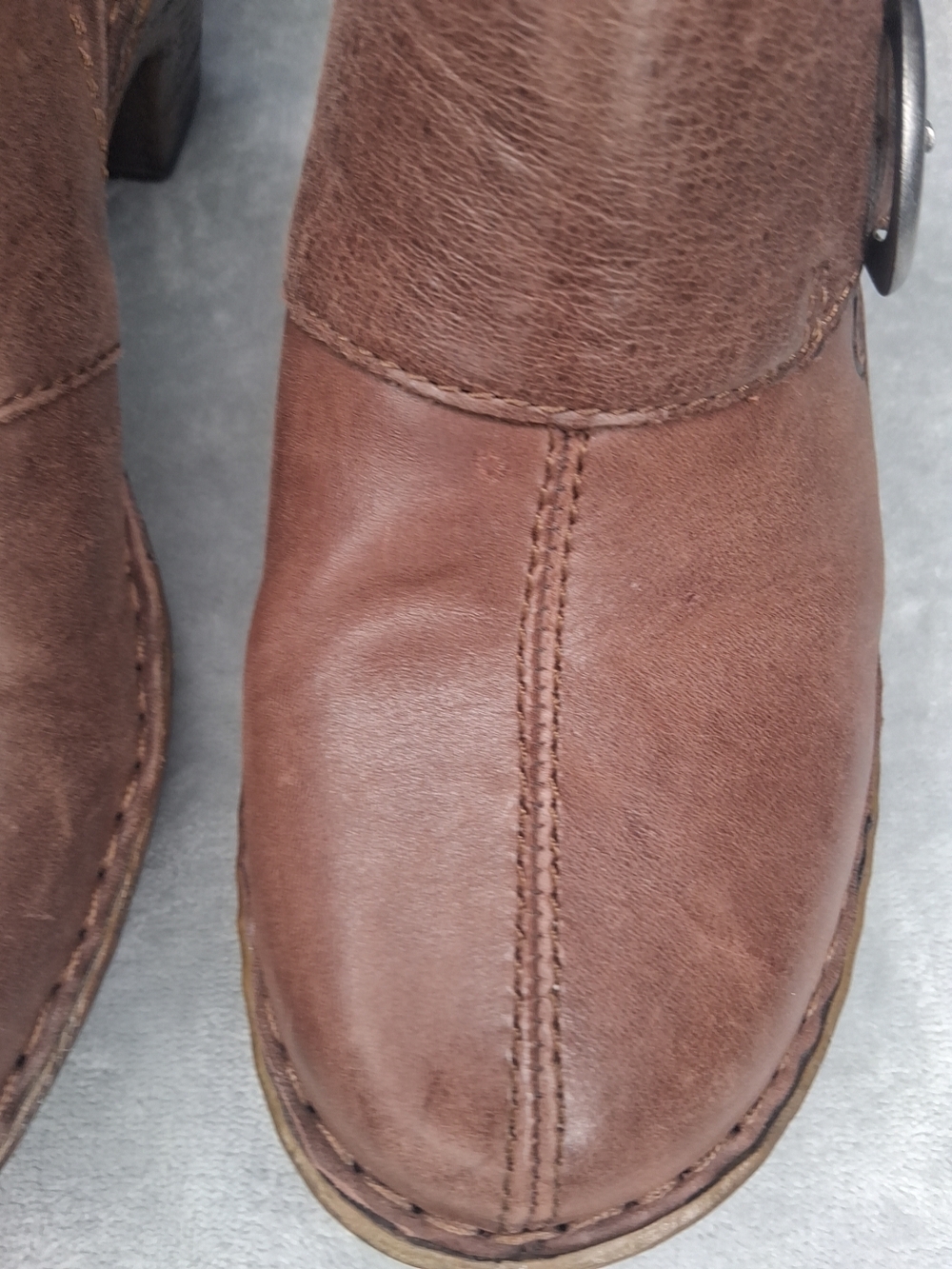 Born Strap Buckle Detail Clog Mule Slip On Shoes Mocha Brown Sz 9 - Picture 9 of 16
